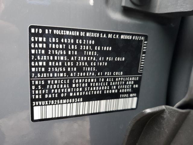 2024 VOLKSWAGEN TAOS SE 3VVUX7B25RM069346