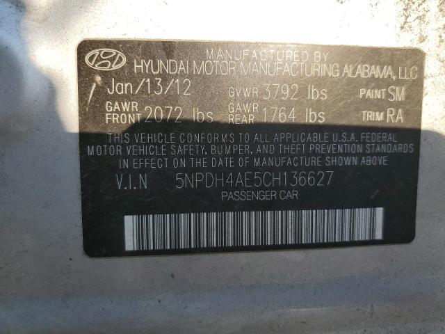 2012 HYUNDAI ELANTRA GL #3290284274