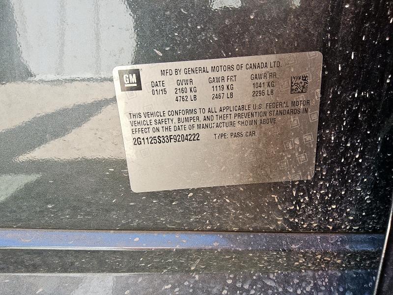 2015 CHEVROLET IMPALA LT - 2G1125S33F9204222