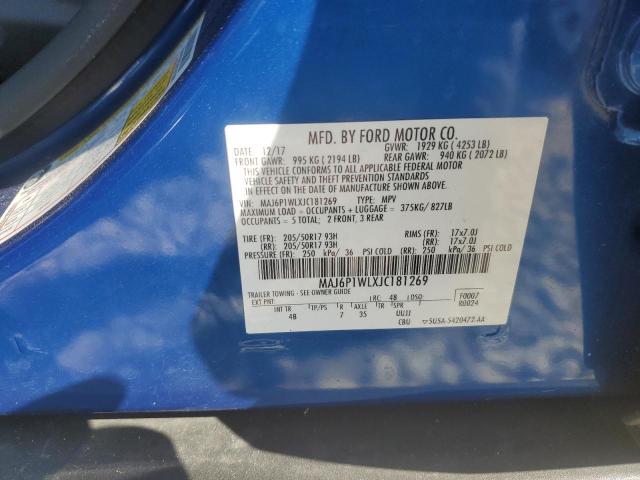 2018 FORD ECOSPORT TITANIUM MAJ6P1WLXJC181269