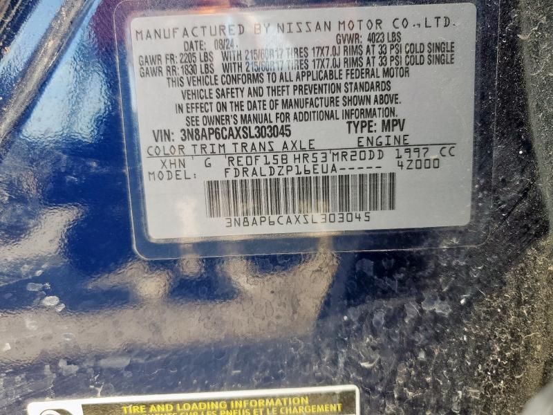 2025 NISSAN KICKS SV - 3N8AP6CAXSL303045