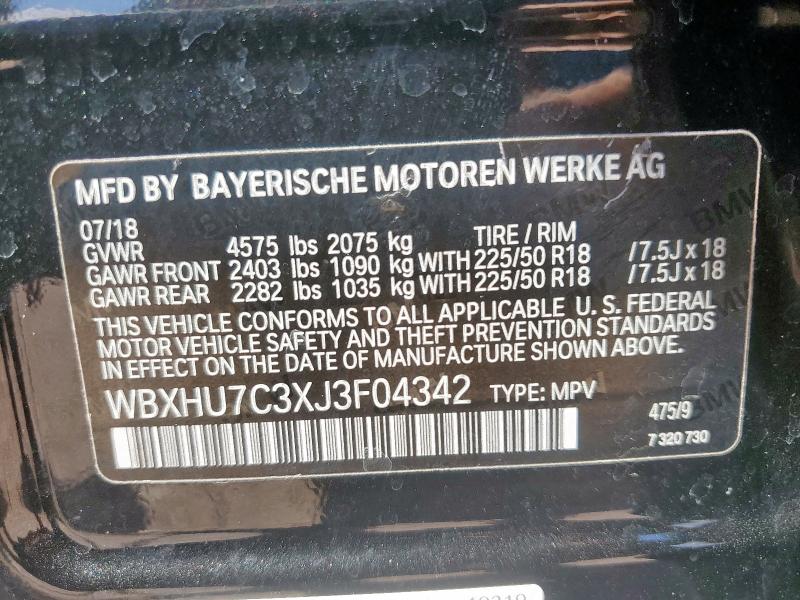 2018 BMW X1 SDRIVE2 #3291477944