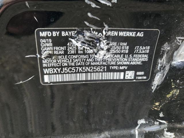 2019 BMW X2 XDRIVE2 WBXYJ5C57K5N25621