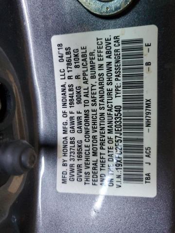 2018 HONDA CIVIC LX #3269085080