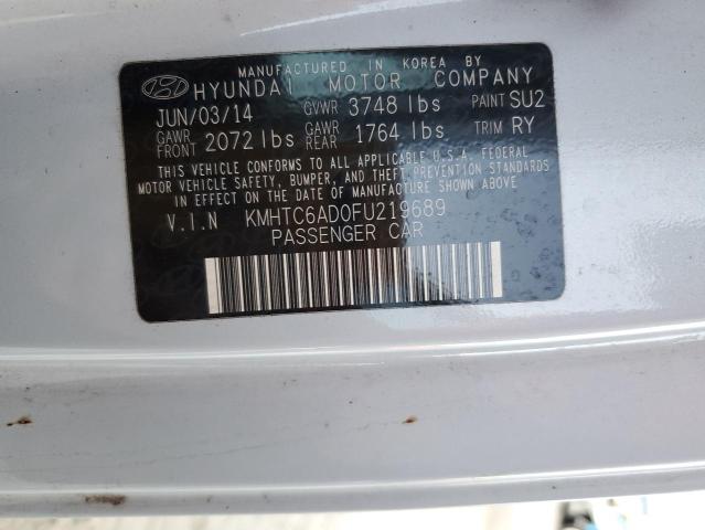 2015 HYUNDAI VELOSTER KMHTC6AD0FU219689
