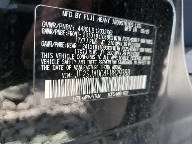 2015 SUBARU FORESTER 2 JF2SJADC4FH829388