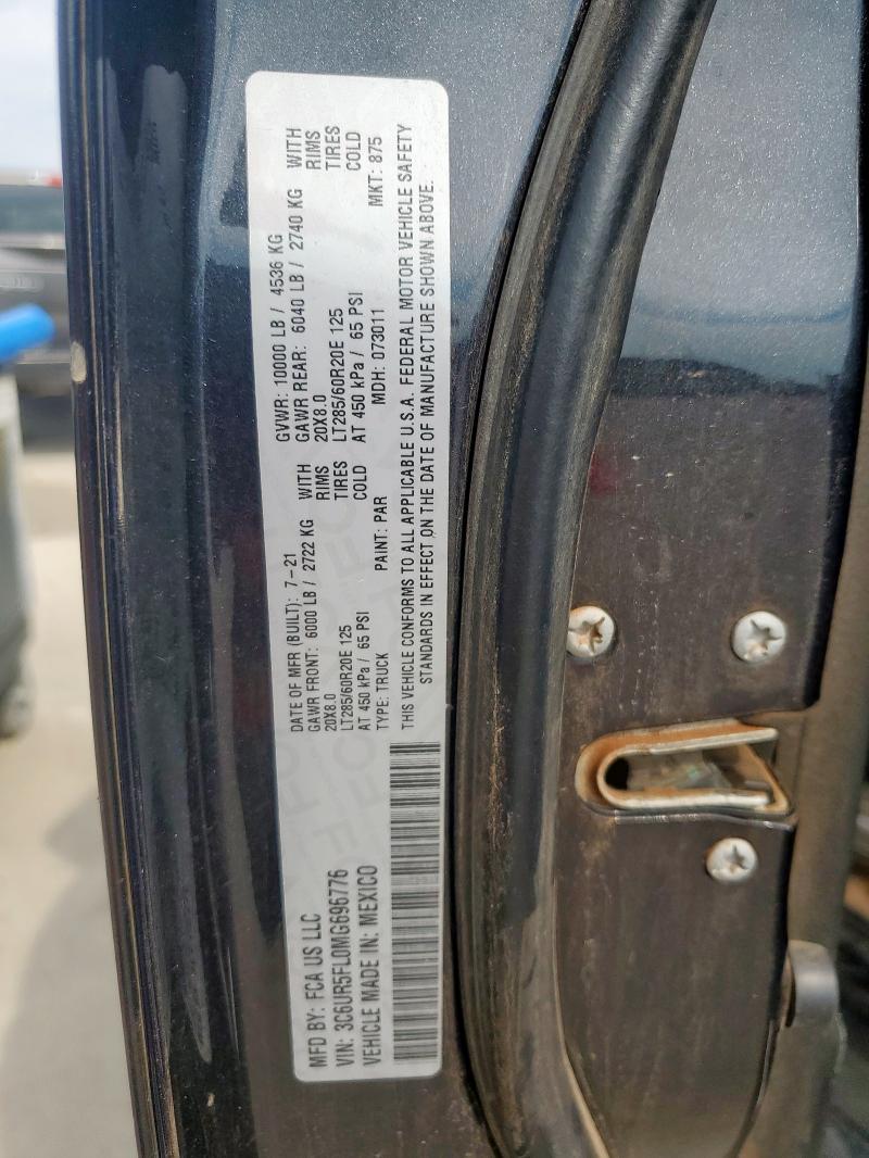 2021 RAM 2500 LARAM 3C6UR5FL0MG696776