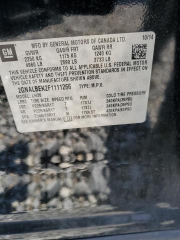 2015 CHEVROLET EQUINOX LT 2GNALBEK2F1111266