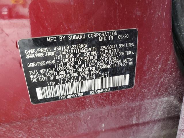 2021 SUBARU FORESTER P JF2SKAJC7MH410451