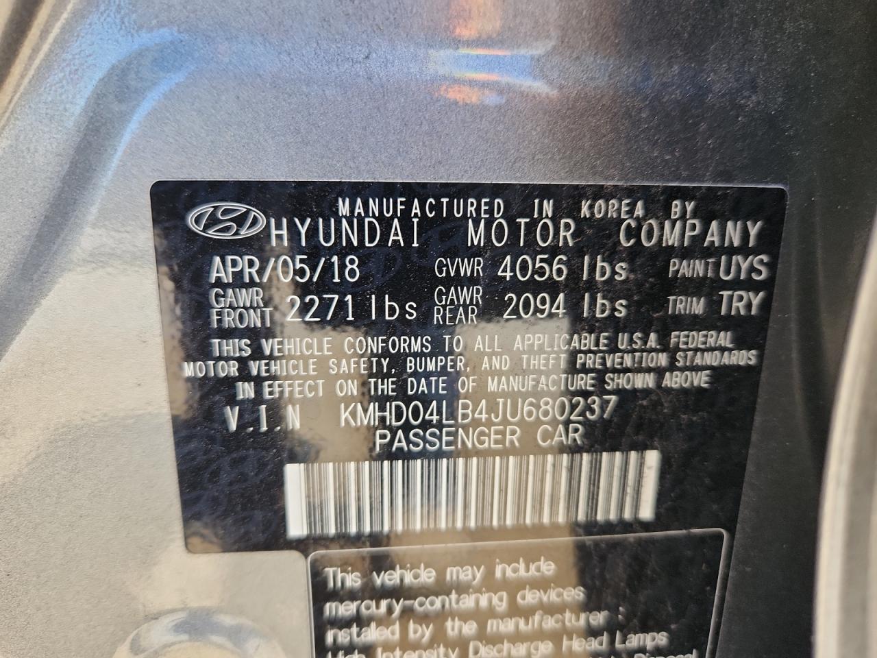 HYUNDAI ELANTRA SPORT