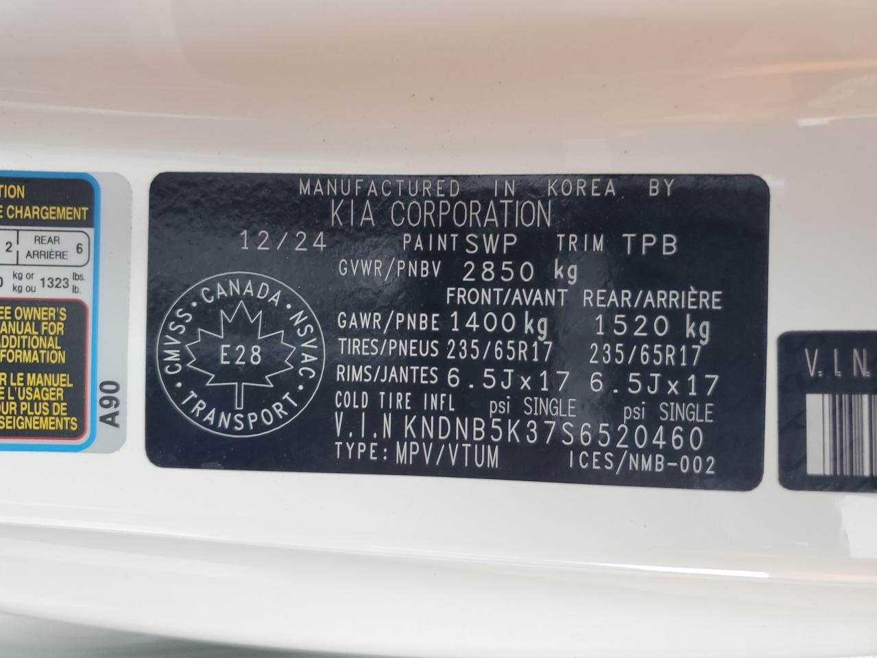KIA CARNIVAL LX