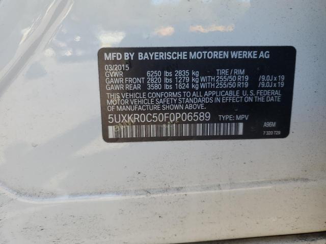 2015 BMW X5 XDRIVE3 5UXKR0C50F0P06589