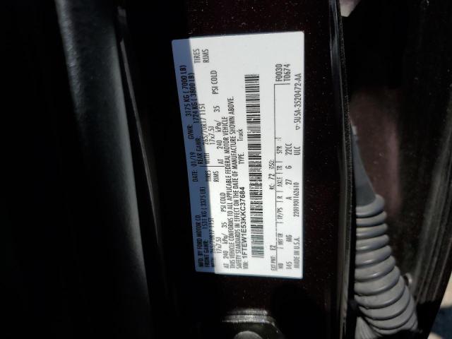 2019 FORD F150 SUPER - 1FTEW1E53KKC37684