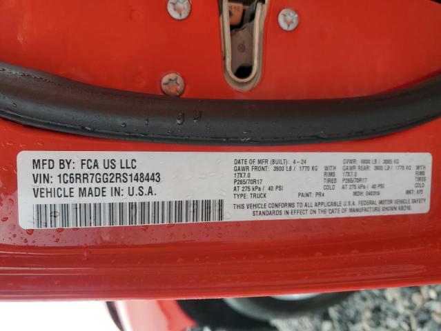 2024 RAM 1500 CLASS 1C6RR7GG2RS148443