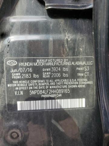 2017 HYUNDAI ELANTRA SE 5NPD84LF2HH089165