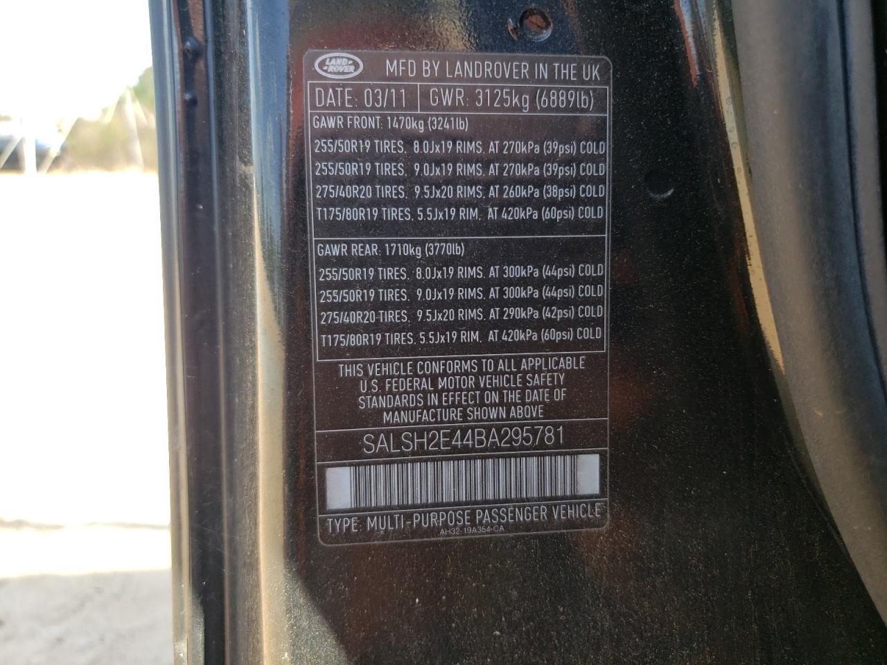 LAND ROVER RANGE ROVER SC