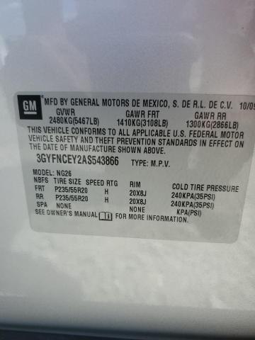 2010 CADILLAC SRX PREMIU - 3GYFNCEY2AS543866