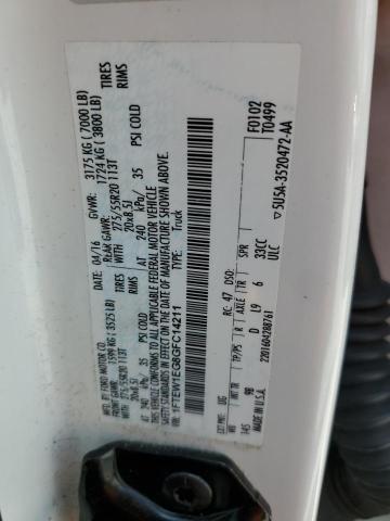 2016 FORD F150 SUPER 1FTEW1EG8GFC14211