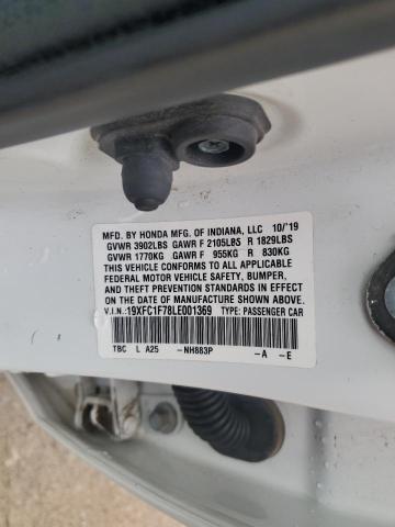 2020 HONDA CIVIC EXL 19XFC1F78LE001369