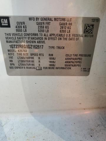 2016 GMC SIERRA K2500 HEAVY DUTY 1GT22REG0GZ162617