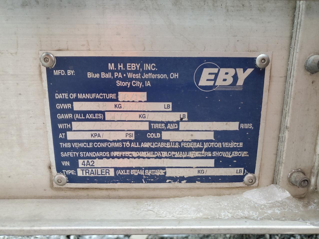 Lot #3259575025 2019 EBY LIVE STOCK