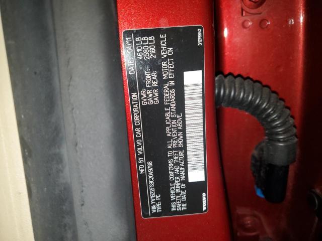 2012 VOLVO S60 T5 - YV1622FS9C2049788