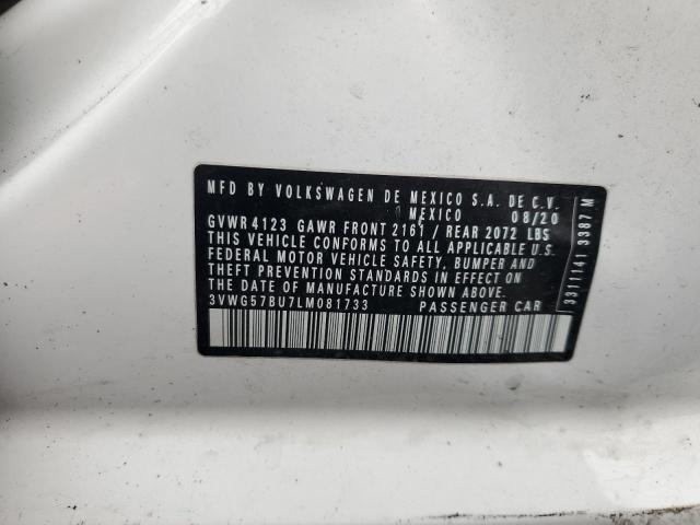 2020 VOLKSWAGEN JETTA SEL PREMIUM 3VWG57BU7LM081733