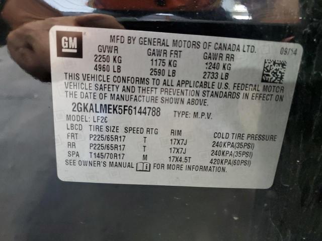 2015 GMC TERRAIN SL 2GKALMEK5F6144788