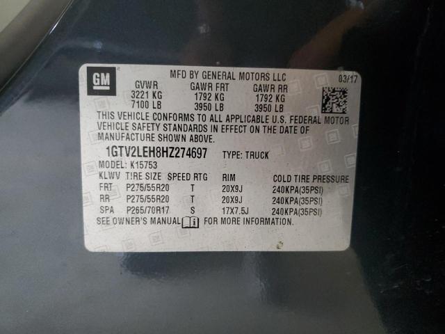 2017 GMC SIERRA K15 1GTV2LEH8HZ274697