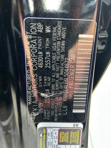2020 KIA OPTIMA HYBRID EX KNAGU4LE6L5044672