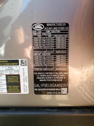 2025 LAND ROVER RANGE ROVE - SAL1P9EU8SA469357