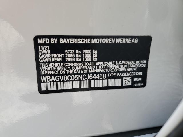 2022 BMW M850XI WBAGV8C05NCJ64468