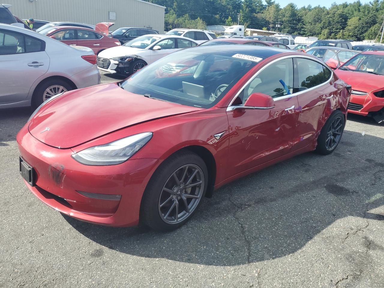 Lot #3254547160 2019 TESLA MODEL 3