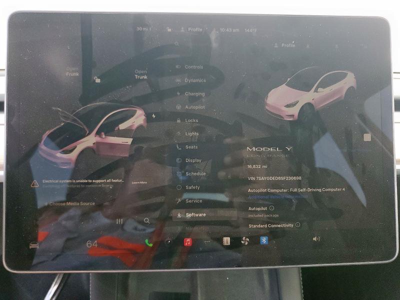 2025 TESLA MODEL Y 7SAYGDED8SF230698