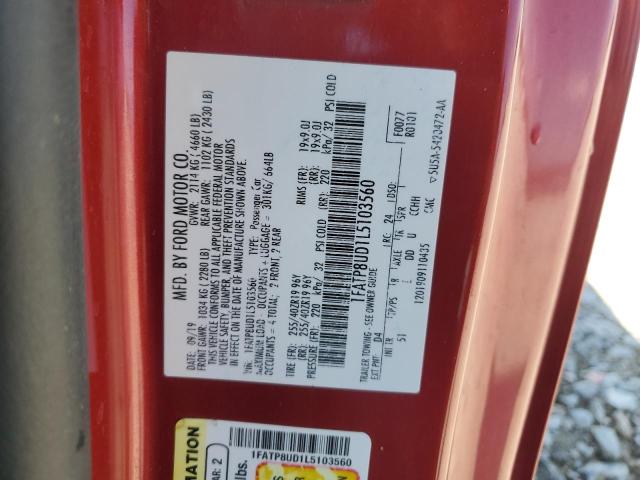 2020 FORD MUSTANG 1FATP8UD1L5103560