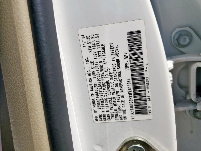 2015 ACURA RDX 5J8TB3H33FL011963