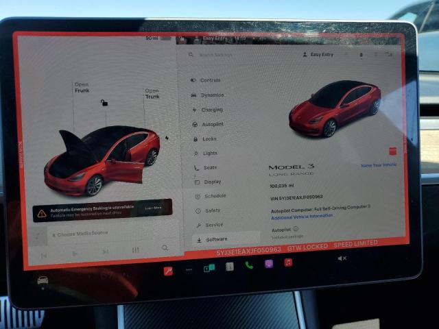2018 TESLA MODEL 3 5YJ3E1EAXJF050963