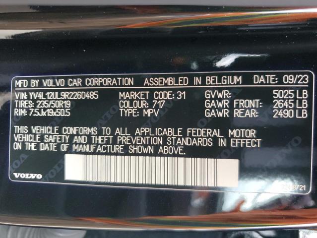 2024 VOLVO XC40 PLUS YV4L12UL9R2260485