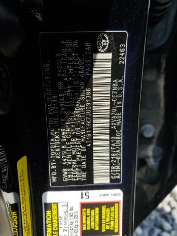 2018 TOYOTA CAMRY L 4T1B11HK7JU091386