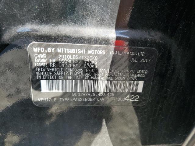 2018 MITSUBISHI MIRAGE ES ML32A3HJ5JH001428