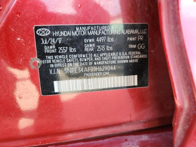 2018 HYUNDAI SONATA SPO 5NPE34AF2JH629044