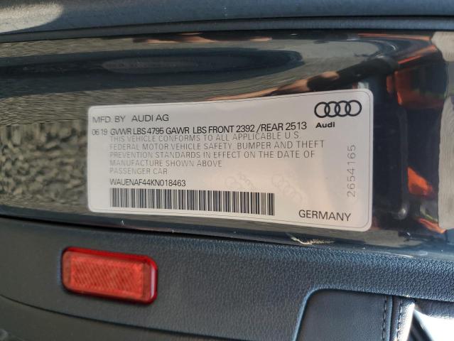 2019 AUDI A4 PREMIUM - WAUENAF44KN018463