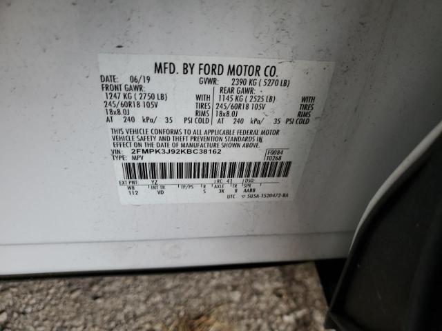 2019 FORD EDGE SEL #3260674647
