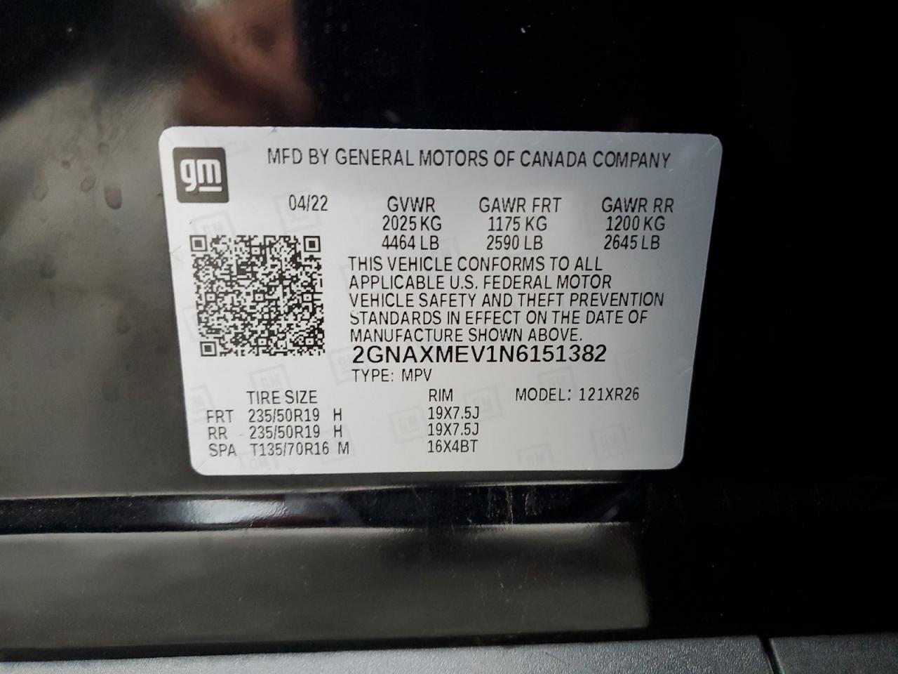 CHEVROLET EQUINOX RS