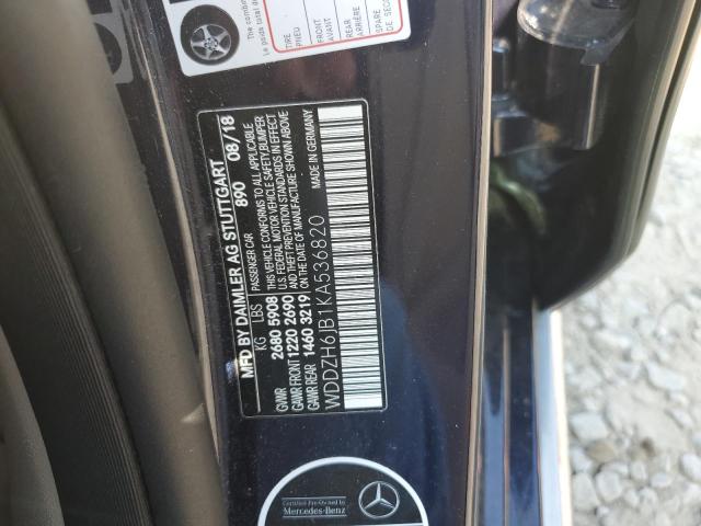2019 MERCEDES-BENZ E 450 4MATIC WDDZH6JB1KA536820