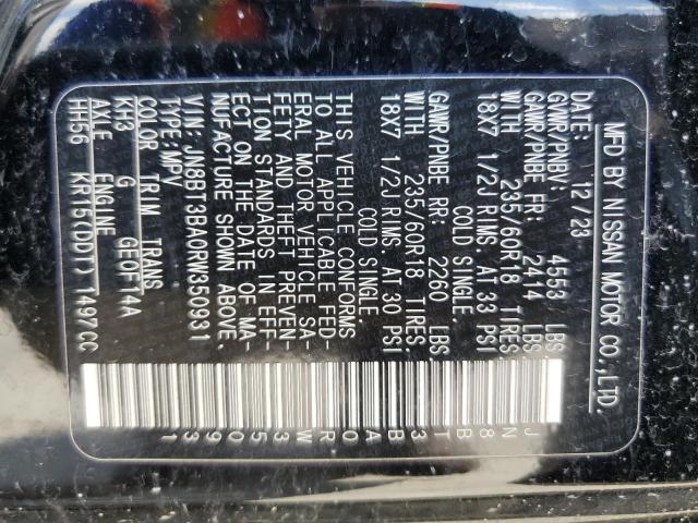 2024 NISSAN ROGUE SV JN8BT3BA0RW350931