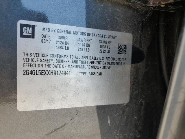 2017 BUICK REGAL SPORT TOURING - 2G4GL5EXXH9174941