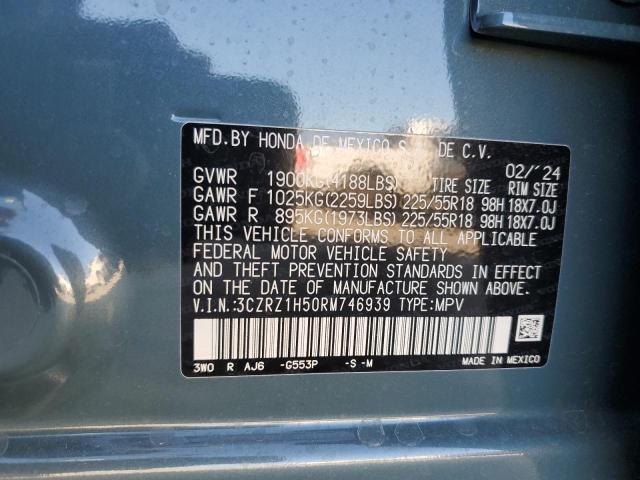 2024 HONDA HR-V SPORT - 3CZRZ1H50RM746939