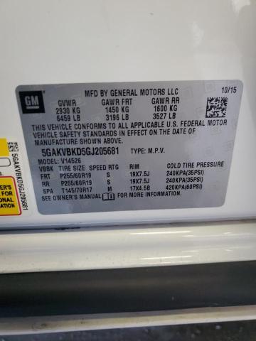 2016 BUICK ENCLAVE 5GAKVBKD5GJ205681