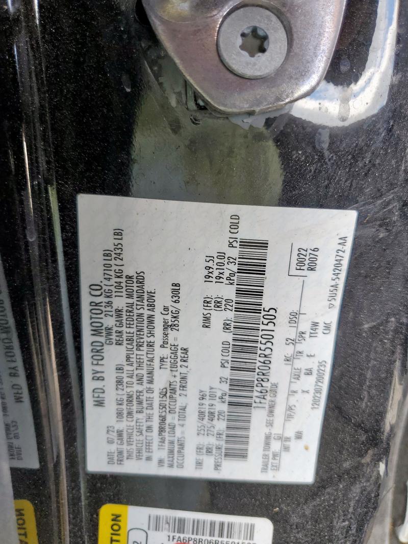 2024 FORD MUSTANG DA 1FA6P8R06R5501505